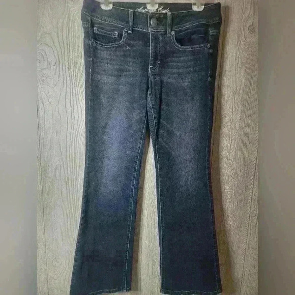 American Eagle orginal boot stretch denim jeans 6 short. - Picture 1 of 6